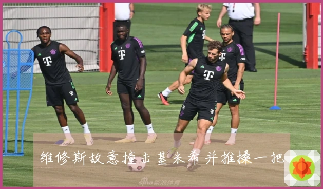 维修斯故意撞击基米希并推搡一把